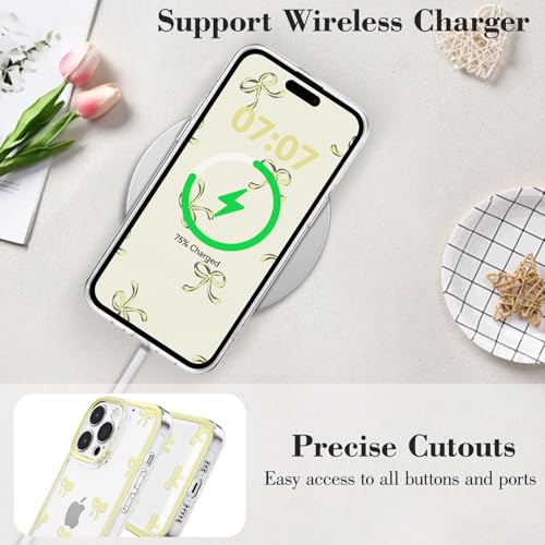 Coque iPhone 11 Pro transparente motif ruban jaune silicone antichoc mince - 5