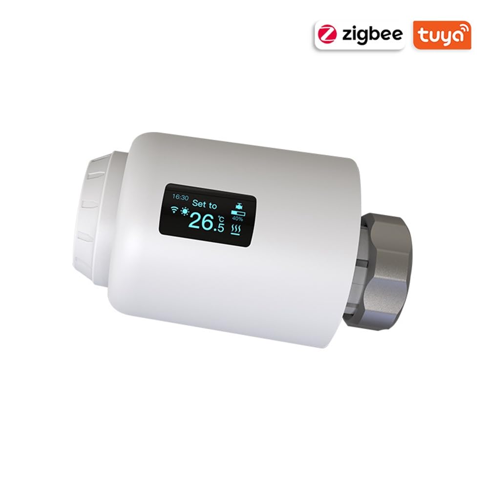 Zigbee 3.0 Tuya TRV Valvola Termostatica Intelligente per Radiatore Controller di Temperatura Programmabile WIFI per Alexa Home