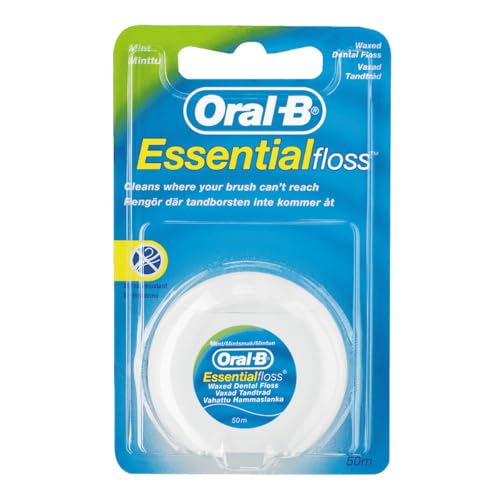 Universal Brands Essential gewachste Mint-Zahnseide, 50 m (6er-Pack)