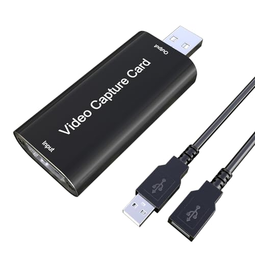 DiamondTiger 4K HDMI Video Capture Card, 1080p 30Hz USB 2.0 Game Capture Adapter with Audio, Cam...