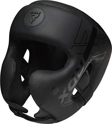 RDX Kopfschutz Boxen für Kickboxen, Kampfsport, MMA Training, Maya Hide Leder Kara Sparring Thaiboxen Kopfschützer, Boxhelm Krav MAGA Muay Thai, Karate und Taekwondo Headgear (MEHRWEG)