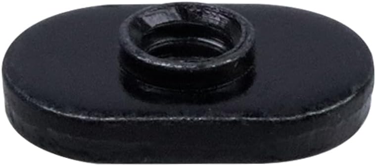 25 Packs 1/4"-20 Threaded Centered Slide in Economy T Nuts (Black)