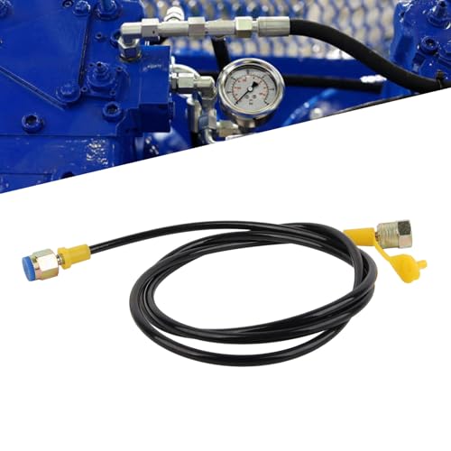 Image of Hydraulic Pressure Test Hose DN2 Nylon Aramid Fiber Test Hose 1.5m /4FT M16x2‑1 /4BSP Testing Coupling Point 630Bar DN2