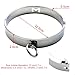 Stainless Steel M Word Punk Necklace with Clover Clamps, Women Fashion Choker Collar Jewelry