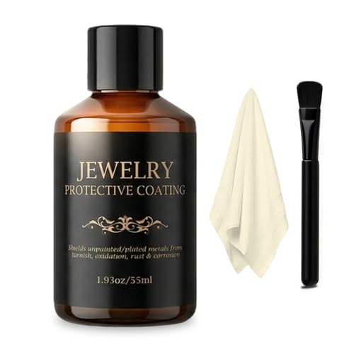 GENLEXON 55ml Jewelry Protective Coating & Sealant Long-Lasting Tarnish Protection Shields Against Oxidation & Wear Preserves Sparkle for Metals & Gemstones
