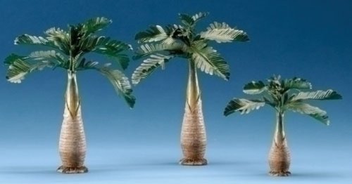 Fontanini Palm Trees Italian Nativity Village Accessory Figurines 3 Piece Set