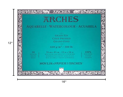 Arches Watercolor Block, Cold Press 12"X16", 10 Count - Image 9
