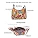 Anna by Anuschka womens Large Multi Pocket Hobo Handbag Genuine Leather, Denim Paisley Floral, 14 X 11 X 5.5 US