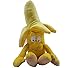 Produktbild BriskyM 1 Stück Früchte Gemüse Weich Plüschtier Baby Jungen Mädchen Stofftiere Schlaf Komfort Spielzeug für Baby Kinder Lernen Geschichte Spielzeug Puppen (Banane, 30cm)
