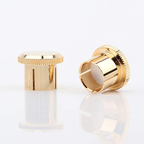 Conectores RCA tapones de cobre Audiocrast protectores Hifi 24k 3