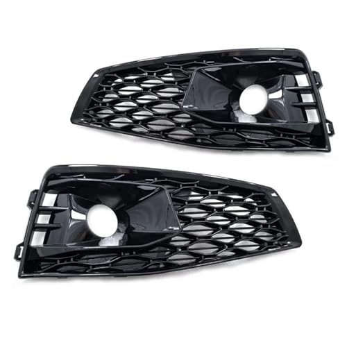 Paire de grilles antibrouillard alvéolées pour calandre phare A4 B9 S4 2020