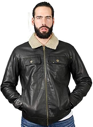 Mustang Jackets Lee Chamarra Imitación Piel Color Café Oscuro para Hombre  con Cuello Borrego (Café, M) : Amazon.com.mx: Ropa, Zapatos y Accesorios