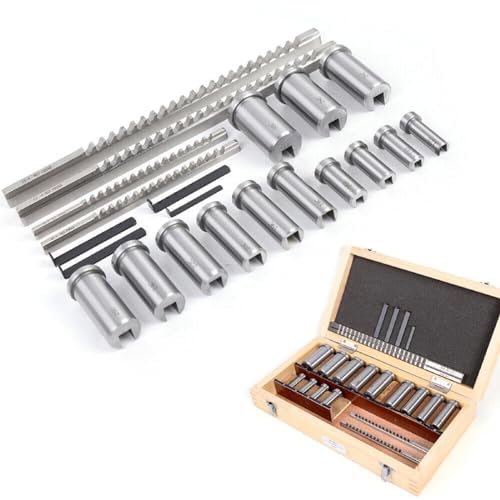 Keyway Broach Set, High-Speed Steel Broaching Cutters for Precision Metalworking and Lathe Operations, Ideal for Professional and DIY Use 6 Keyway Broach Set, High-Speed Steel Broaching Cutters for Precision Metalworking and Lathe Operations, Ideal for Professional and DIY Use - Image 6