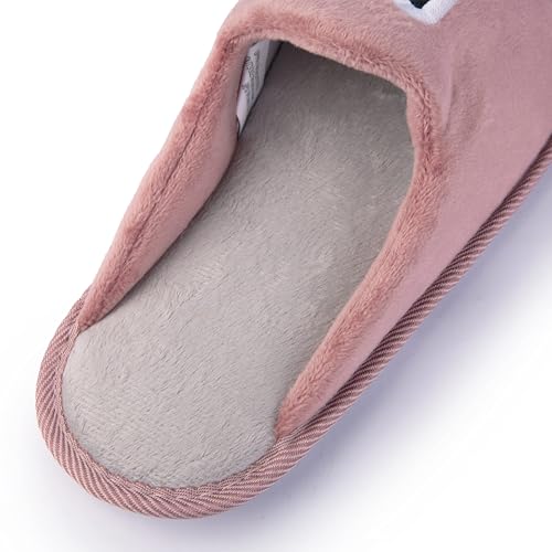 Handcraft Staycation NYC Ladies Funny Quote Scuff Slipper, Plush Non Slip House Slippers for Women, Comfy Soft Sole Bedroom Shoes3