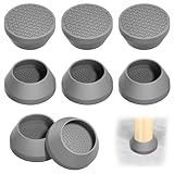 Gykutix 8 Pezzi Piedini Rotondi Antiscivolo, 70mm Piedini in Gomma Sottobicchieri Antiscivolo per Mobili Come Letto, Armadio, Divano, Sedia, Tavolo (Adatti a: 50-63mm)