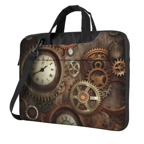 Sac ordinateur horloge antichoc avec bandoulière pour voyage et bureau