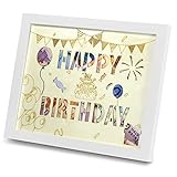 geldgeschenke 60 geburtstag mann selber basteln Aufrichtige Wünsche - Weißer Rahmen (Außenmaße: 20 x 25,2x 1,2 cm) Vertrauen Sie uns, dies ist sicher die beliebteste Überraschung des Jahres, die die aufrichtigsten Wünsche ausdrückt und Ihr geburtstagsgeschenk praktisch und schön macht.Olkoy konzentriert sich auf die Kundenzufriedenheit. Wenn Sie Fragen haben, bieten wir Ihnen einen 24-Stunden-Online-Kundendienst.