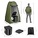 Outdoor Camping Toilet Set, Portable Toilet Kit for Adults with Pop-up Privacy Tent, Washable Foldable Ergonomic Folding Toilet with 12 Toilet Bags