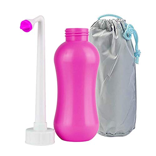 WEIDMAX Bidé de viaje portátil de viaje para el cuidado posparto relajante, botella perineal portátil con regadera en ángulo, tratamiento del dolor posparto, bolsa médica artificial y de parto