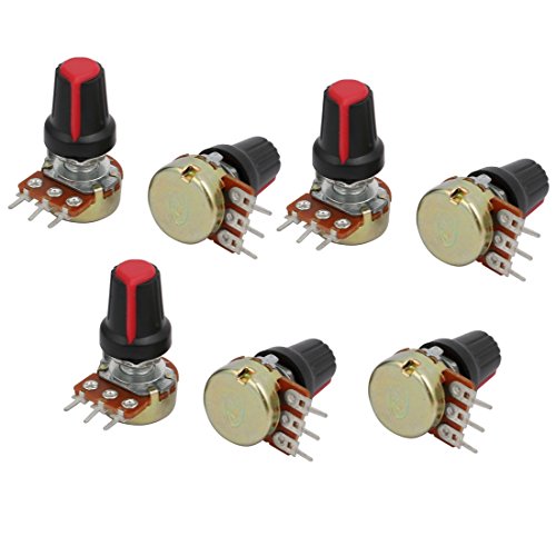 Aexit Guitar Pots Control electrical Audio Tone 100K Ohm Potentiometer Switch Replacement 7pcs
