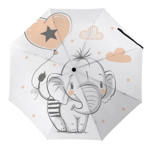Parapluie pliant papillon automatique et compact pour voyage