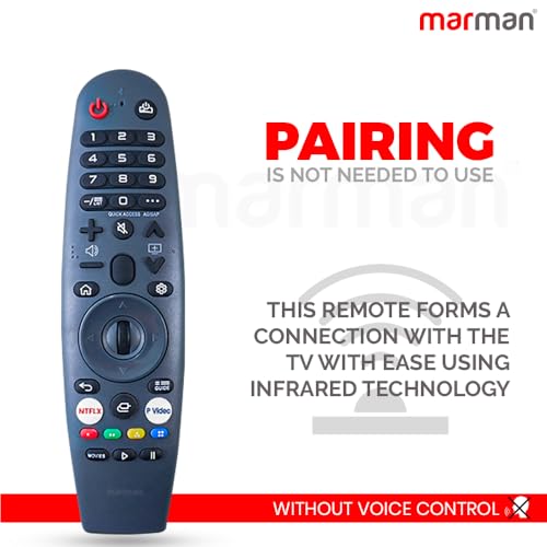 Image of marman Compatible with Croma Web OS Tv Remote Control Original Model CREL055USA024601 CREL050USA024601 Suitable for 4k LED Ultra HD Television Non Voice Command with Streaming Apps