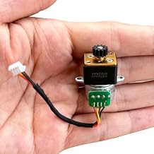 DC 5V 2-Phase 4-Wire Micro Stepper Motor Diameter 15mm 18 Degrees Full Metal Gearbox Precision Gear Motor Ratio 135 Mini Stepping Motor DIY for Robot Car Toy Model