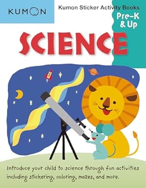 Book cover Kumon Pre K & Up Science Sticker Activity Book (Kumon Sticker Activity Books)