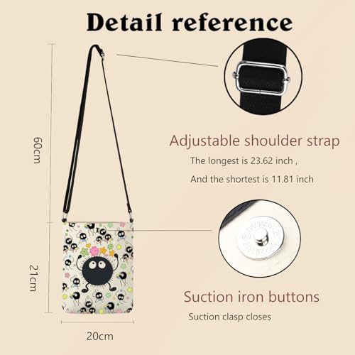 XYANFA Anime Inspired Crossbody Bag Cartoon Movie Fans Gift Japanese Anime Lovers Crossbody Bag2