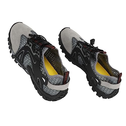 DAUZ Men Hiking Shoe, Men Hiking Boot Fashion Shock Absorption Lightweight for Walking for Hiking (45)