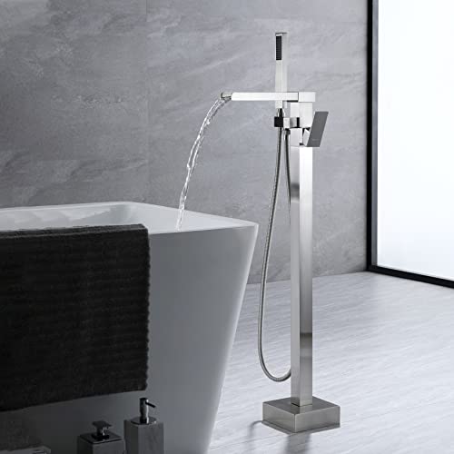 Robinet pour baignoire autoportante à haut débit résolvant le remplissage lent avec jet cascade