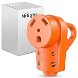 Nilight 30 Amp RV Replacement Receptacle 125 Volt Heavy Duty Female Socket with Handle ETL Listed NEMA TT-30R Plug for RVs Camper Caravan Motorhome Van Trailer