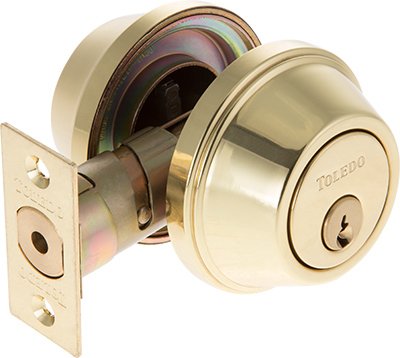 Toledo & Co Inc V1801US3 PB Brass Combination Lock, Keyless Deadbolt