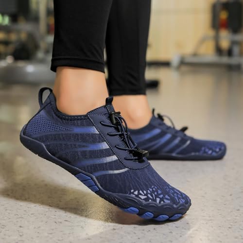 Women Hike Barefoot Shoes Men Breathable & Non-Slip Footwear Barefoot Shoes with Wide Toe Box, Quick Dry Athletic Beach Swim Surf Hiking Trail Running Shoe3