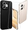 Funda para Honor 600 Lite con Protector de Pantalla Negro | Cobertura de Protección de Grado Militar de 6.60", TPU, a prueba de golpes, Vidrio Templado, Anti-Rayaduras, Dureza 9H, Compatible con Funda 2