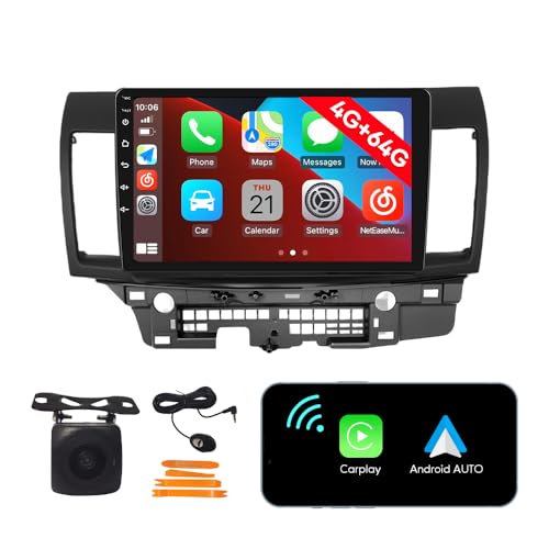 [4G 64G] Android Car Stereo FM Radio Carplay Android Auto 10' Touchscreen