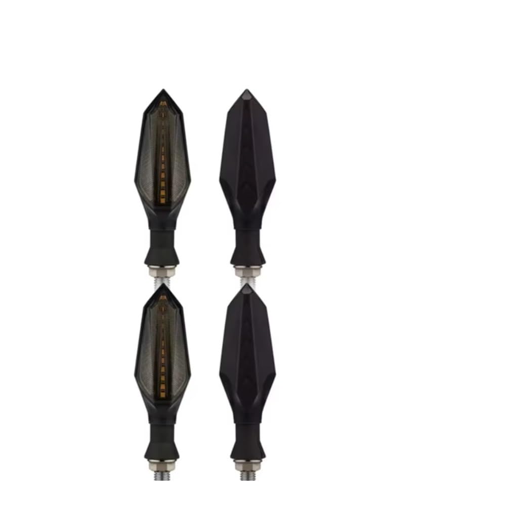 Indicadores Para Scooter 12V Braker Blinker (2 Pcs-Amber Blanco) Resistente