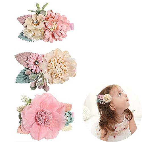 Veaoiy 3 Piezas Accesorios Pelo Niña Pinzas de Pelo Horquillas para Niña Bebe Infantiles Accesoris de Pelo para Niña Clips Pelo Bebe Niña Pinza Dulce de Pelo (Estilo 2) Cover