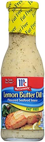 McCormick Golden Dipt Fat Free Lemon Butter Dill Sauce, 8.7 oz (Pack of 6)