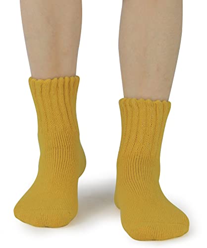 Image of BenSorts Women's Winter Boots Socks Thick Warm Cozy Crew Socks Solid Color Gifts