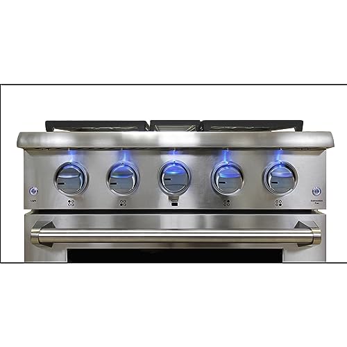 Duura Elite DE300GRTSS Gas Range With 4 Burner Cooktop Freestanding 30-Inch thumb #7