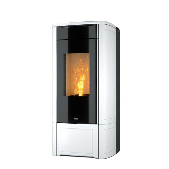 Peso: 220 Kg Termostufa a pellet Nobis modello H17 V Shape