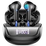 Stereo HiFi e Riduzione del Rumore ENC: Gli auricolari bluetooth sono dotati di un chip di alta qualità con codec audio e driver dinamici premium da 13 mm, che catturano i dettagli del suono, rendendolo più vicino alla registrazione originale. Inoltre, le cuffie wireless con riduzione del rumore ENC sono dotate di 4 microfoni ad alta definizione, che bloccano efficacemente l'80% dei rumori di fondo.