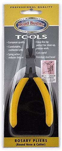 Bead Buddy Rosary Pliers-Professional Quality Beading Tools-Extra Fine Tip-Cushion Grip Handles #TOP10