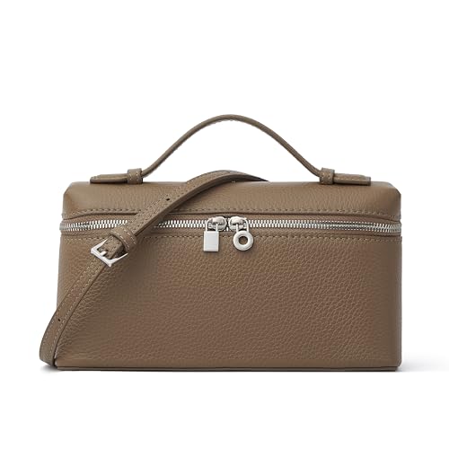 Image of DORIS&JACKY Small Leather Crossbody Bag for Women Designer Mini Top Handle Clutch Phone Bag with Adjustable Shoulder Strap