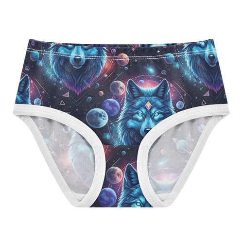Joisal Fun Toddler Underwear Floral 2t Cotton Panties Little Girl Mystical Blue Wolves Planets Underpants Briefs