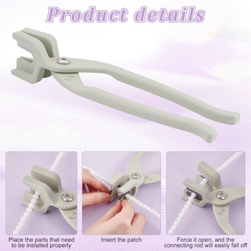 OLYCRAFT Alloy Mounting Pliers Alloy Pliers with Gaskets 20mm Height Doll Skeleton Joint Tool Doll Skeleton Installation Pliers Universal Metal Pliers Hand Tools for Handmade Craft Making Doll Makings - Image 4