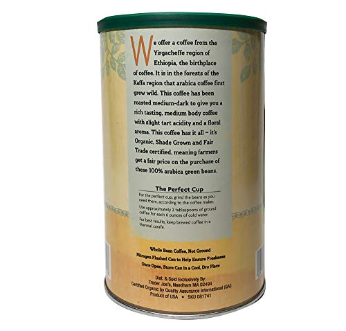Café orgánico etíope en grano 100% arábica 13 oz miniatura 3