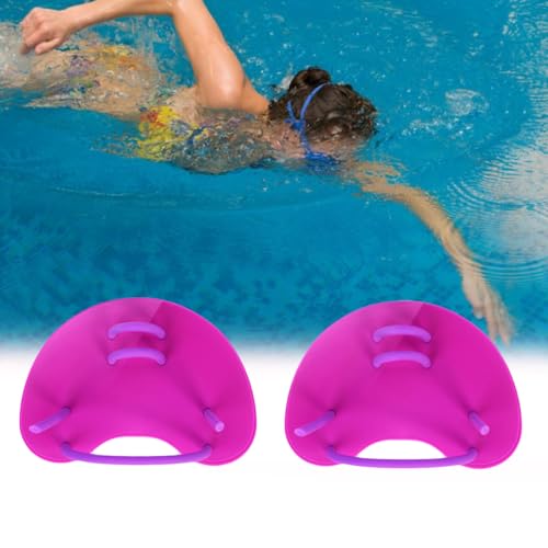 Toddmomy Remos De Natação Remos De Mão Para Nadar Remos De Mão De Natação Luvas De Natação Rosa Remo