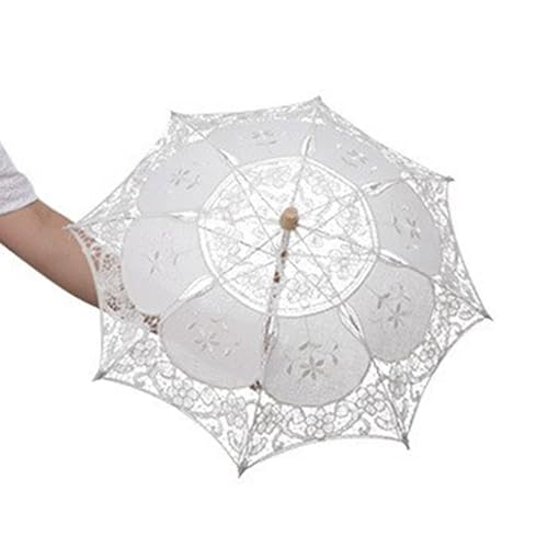 Zdprkqzvz Handheld-Brautschirm, Spitzenschirm, Hochzeitsfoto-Werkzeug, dekorativer Regenschirm, Hochzeit, Brautschirme für Fotografie, B